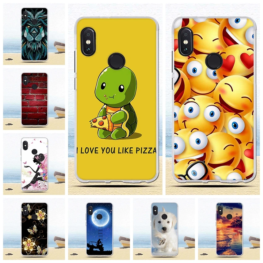 

Luxury case for Mi Xiaomi Redmi Note 5 Pro Cover Cartoon Soft TPU Silicone cases for Xiaomi Redmi Note5 Pro Case Shells coque