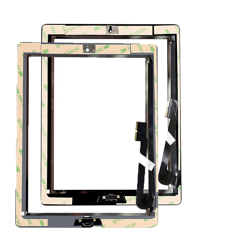 

1pcs For ipad 3 A1416 A1430 A1403 for iPad 4 A1458 A1459 A1460 Touch Screen Replacement with Home Button Camera Holder Adhesive