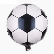 1 шт 18 дюймов круглый спортивный мяч фольгированные фигурные шары футбол баскетбол волейбол надувные воздушные шары Дети День рождения подарки