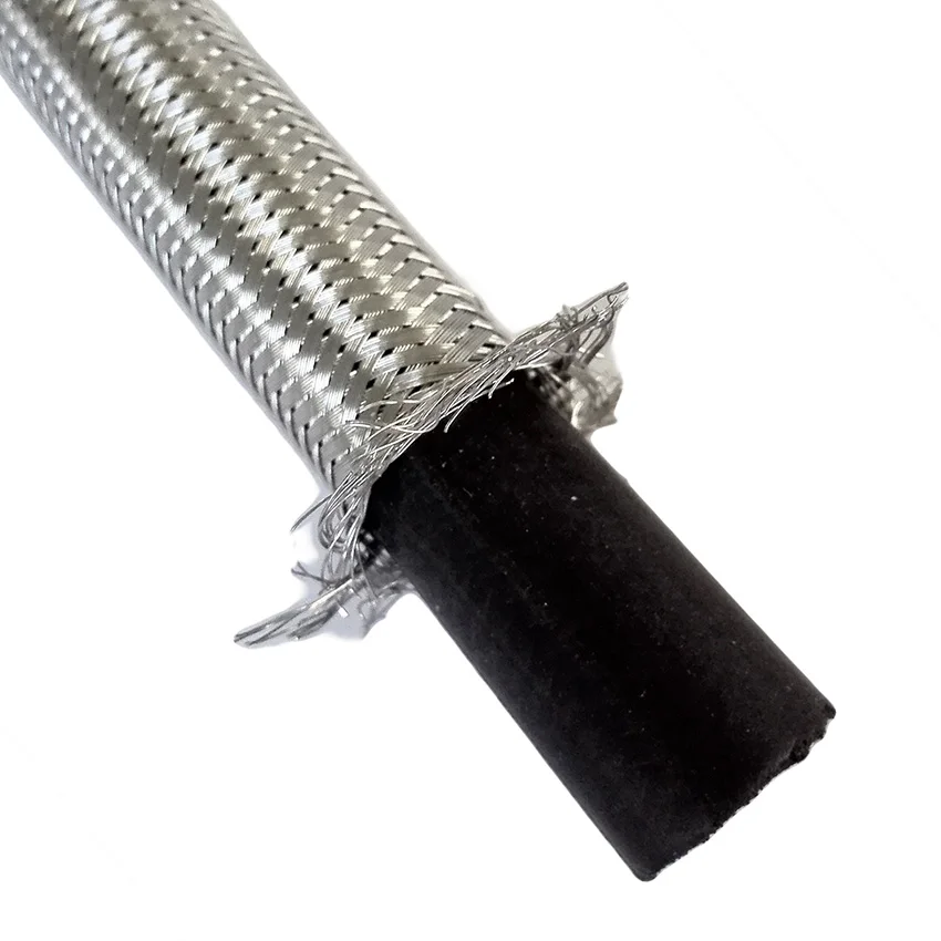 LF15318 F3/8 * M8x1 المطبخ صنبور الفولاذ المقاوم للصدأ مضفر مرنة الحنفية الصلب السباكة خرطوم المياه أنبوب مطاط الأنابيب سلك خرطوم