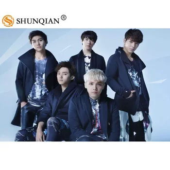 

New Arrival KPOP FTIsland Custom Printing Satin Cloth Poster Fashion Home Art Deco Silk Poster 20x30cm, 27x40cm