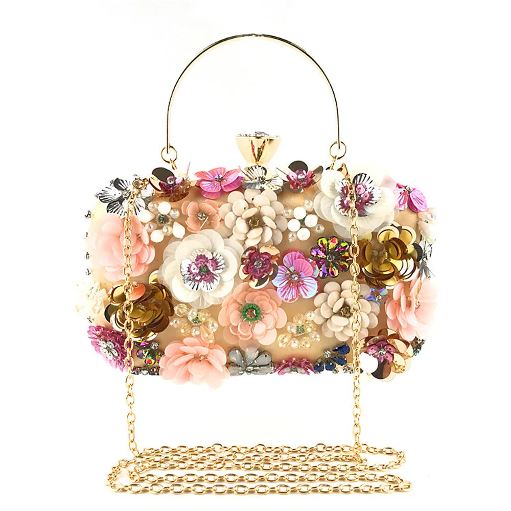 

Elegant Evening Bags Shoulder Bag Flower Decoration ClutchesParty HandBag