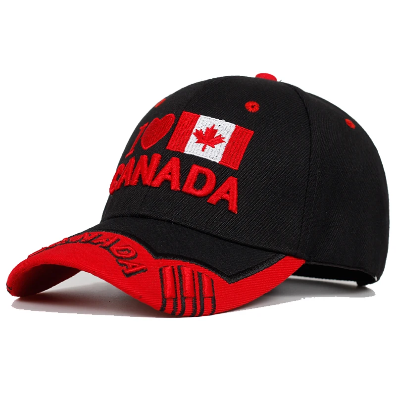 

2019 new CANADA embroidery baseball cap men and women fashion adjustable caps 100%cotton hip hop casual hat sun hats