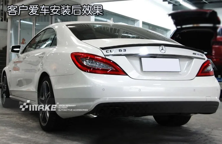 Подходит для Mercedes-Benz CLS W218 CLS63 CLS300CLS350 углеродного волокна задний спойлер заднего крыла