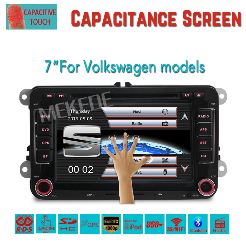 7inch Capacitive touch screen Car DVD player for Seat Altea Leon Toledo Altea XL support 3G