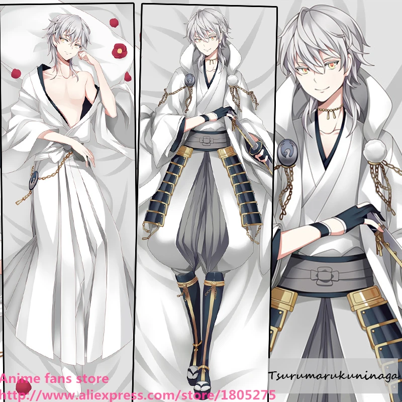 

Cool Hot Online Game Anime Sword Dance Touken Ranbu Tsurumarukuninaga BL Pillowcase Pillow Case decorative Hugging Body