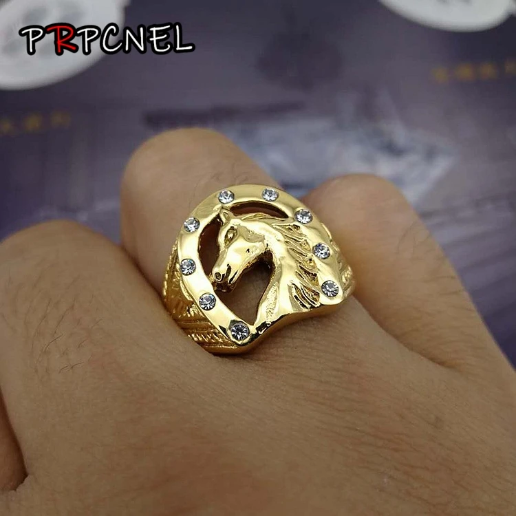 США 8 13 Bling zircon Equestrianism лошадь головное кольцо 316L из нержавеющей стали жокейское