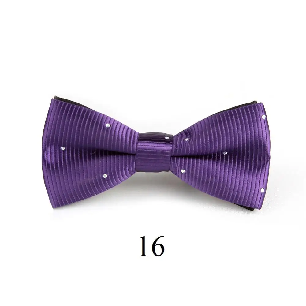 HOOYI/галстуки-бабочки для мальчиков; детские галстуки в полоску; галстук-бабочка в горошек для детей; вечерние галстуки с рисунками; подарок; маленький размер - Цвет: 16