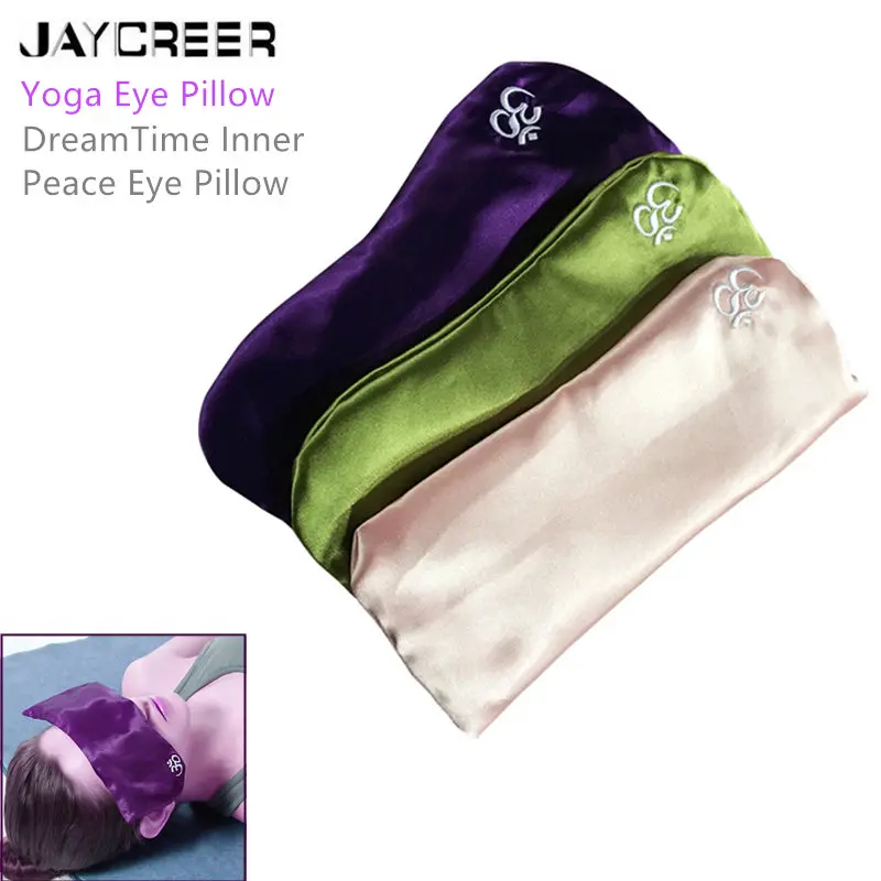 

JayCreer Yoga Eye Pillow Silky Eye Pillow For Yoga Meditation and Relaxation. This Eye Mask Is Perfect For Sleeping