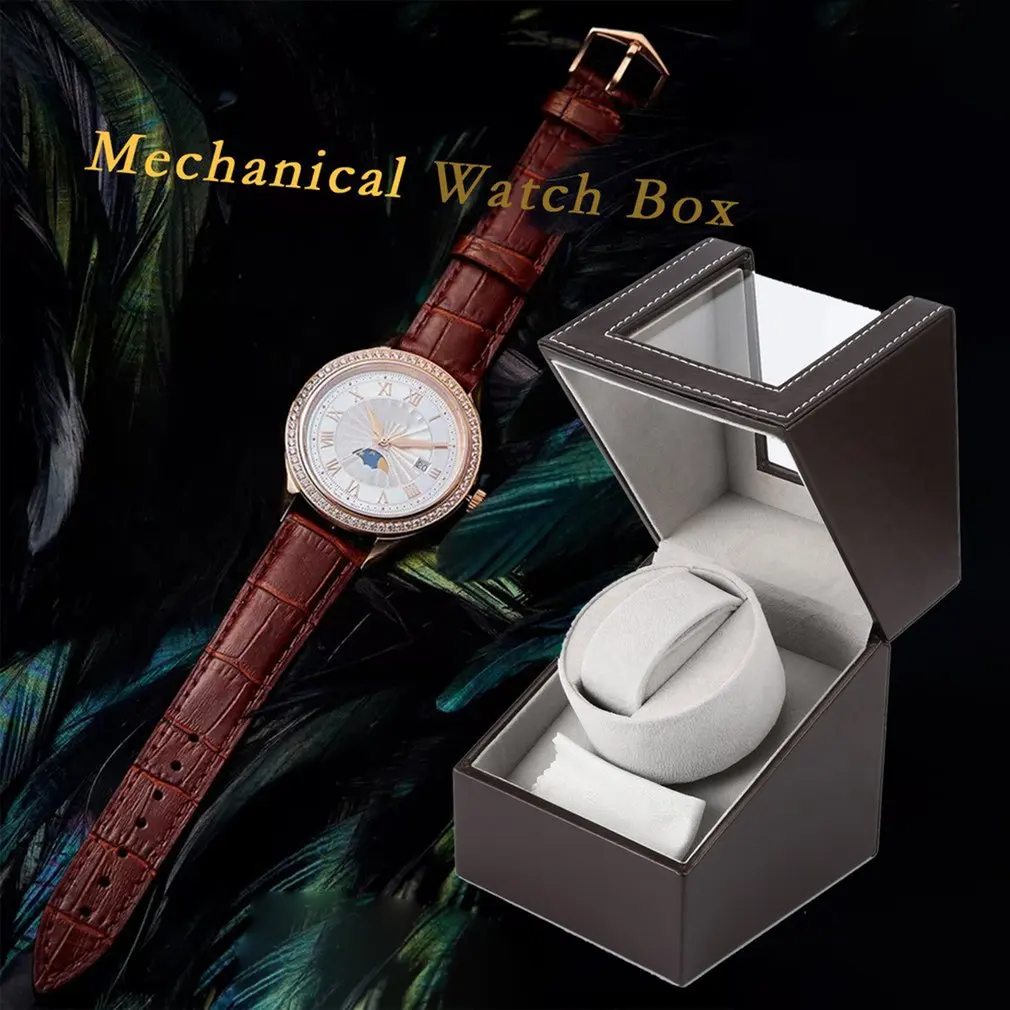 EU/US/UK/AU Motor Shaker Watch Winder Holder Display Automatic Mechanical Watch Winding Box Jewelry Automatic Watches Box