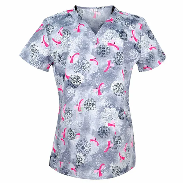 Army ACU Digital Women Print Top Medical Scrub Tops Cotton Hospital ...