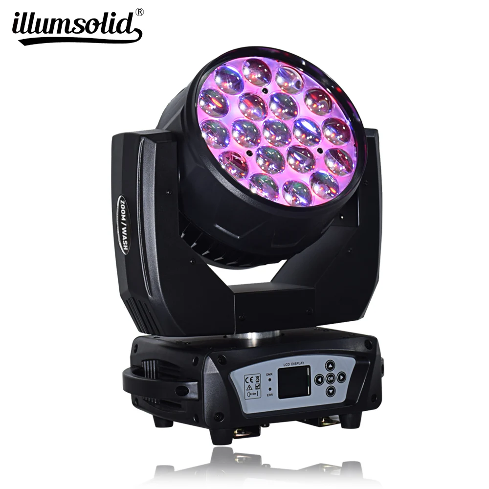 

RGBW 19x15w zoom stage lighting led wash moving head bee eyes beam party lights disco