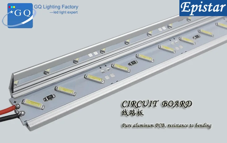 7020 бар U/V Groove свет 72leds/M Светодиодные Жесткая Газа DC 12 В бар ювелирные изделия лампы(вместо 5630 Светодиодные трубки жесткий) светодиодные ленты