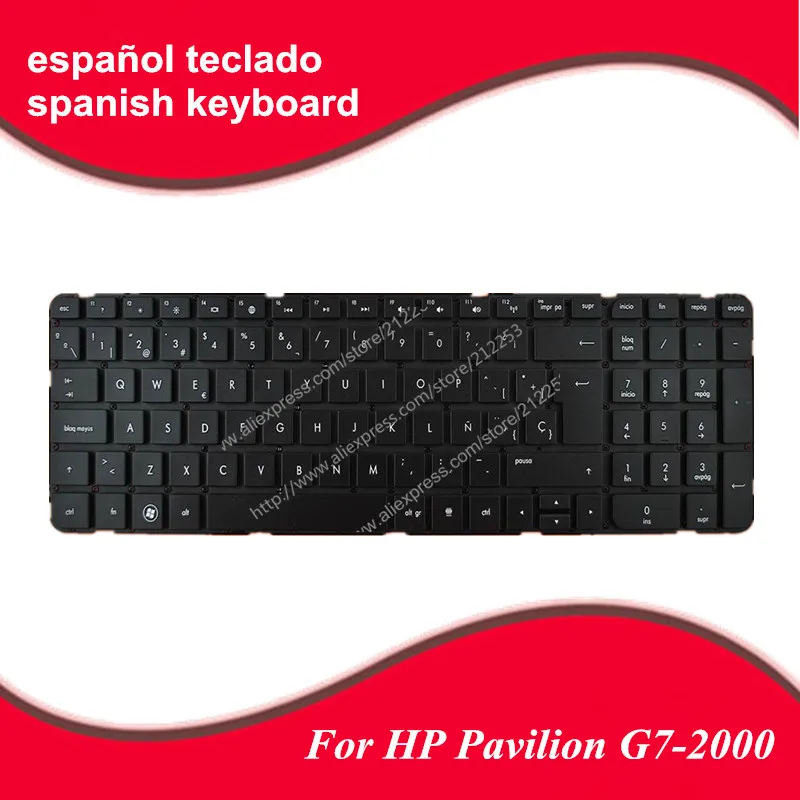 Запчасти Teclado испанской клавиатурой для hp павильон G7-2000 G7-2100 G7-2200 G7-2300 Серия