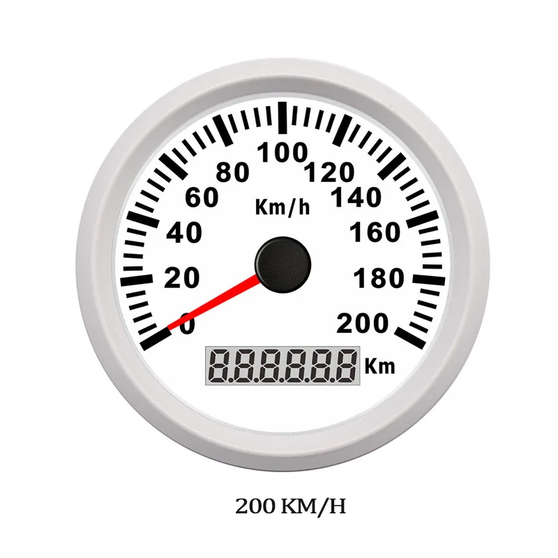 Цифровой GPS счетчик скорости для яхты 120 200 kmh красный светодиодный датчик Honda