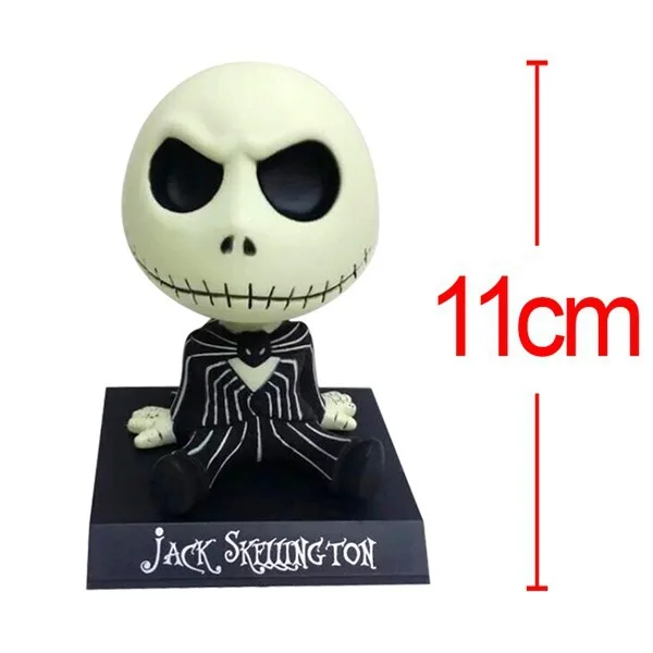 

The Nightmare Before Christmas jack Wacky Wobbler Bobble Head with box PVC Action Figure Collectible Model Toy 11cm KT1026