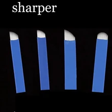 50 шт 0,18 мм микроблейдинг лезвия, иглы для татуажа 12 14 16 18 pin u-образный Перманентный макияж аксессуары для татуировки поставка