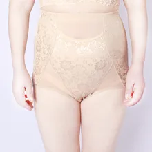 Новое поступление плюс Размеры 5XL Нижнее бельё формирующая одежда для женщин кружевное платье с цветочным рисунком высотой талии живота корсет Трусы из сетчатой ткани живота в чистой пряжи