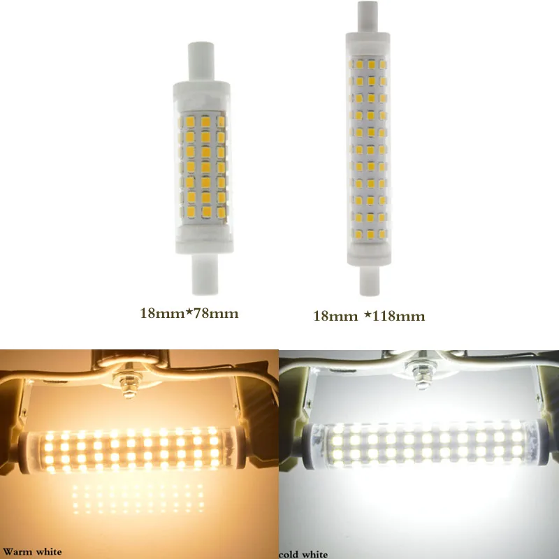 

R7S LED Lamp 78mm 118mm 9W 15W LED R7S LED Bulb Light AC 220V SMD 2835 360 Degree Replace Halogen Lamp Floodlight