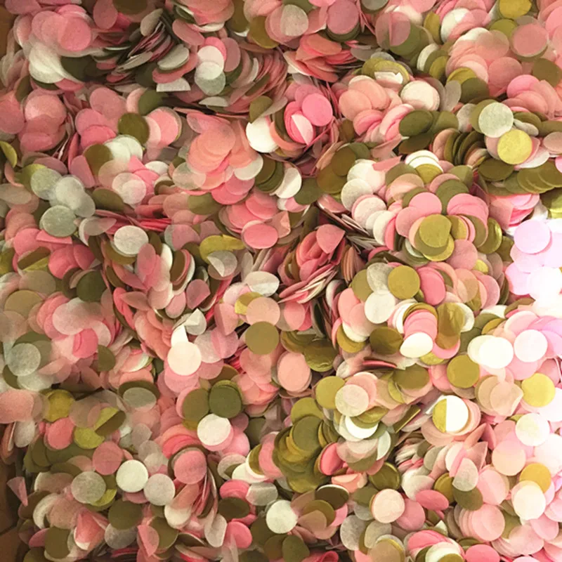 

Mixed Color 30g Per Bag 2.5cm Paper Confettis Dots for Wedding Party Decoration Accessories Festival Celebration Surprise Decor