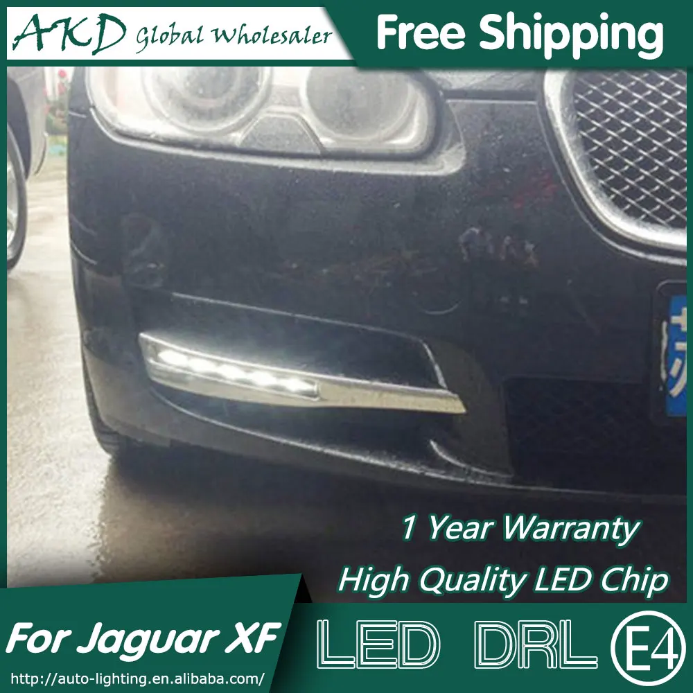 AKD Car Styling LED Fog Lamp for Jaguar XF DRL 2010 2012 Jaguar XF DRL