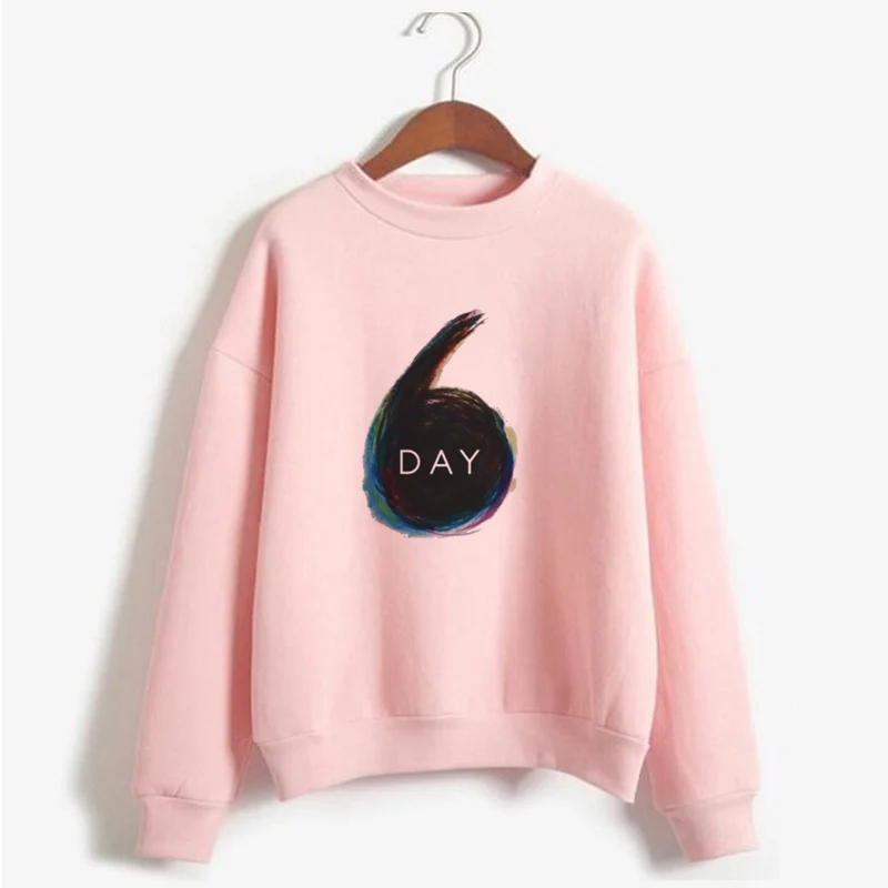 Kpop Day6 толстовка женская с длинным рукавом Crewneck толстовки осень зима теплые флисовые толстовки унисекс одежда уличная Moletom - Цвет: 4