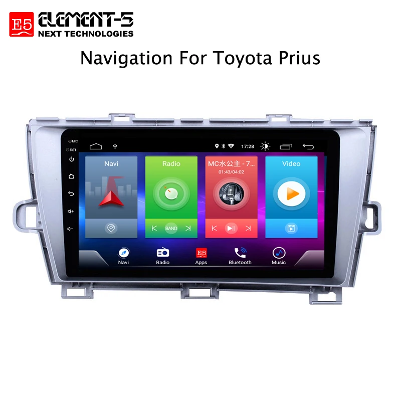 Excellent Full Touch Screen Car Android 8.1 Radio Player For Toyota Prius LHD 09-13 DSP GPS Navigation Video Multimedia Built in Bluetooth 1