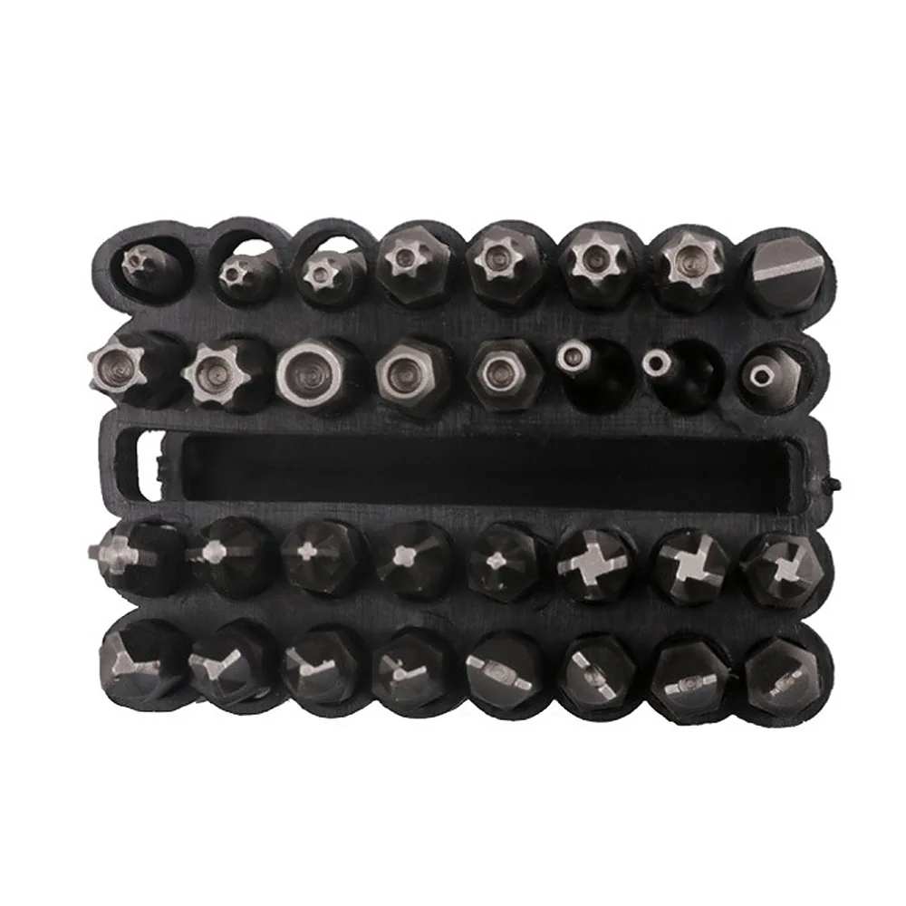 

32pcs Screwdriver Bits 45# Steel Hollow Screwdriver Bits Set Y-shaped Star Hexagonal Tool Hand Tools