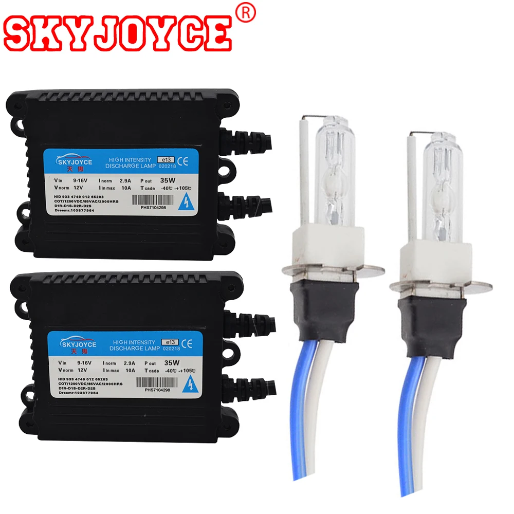 SKYJOYCE 35 Вт 55 Вт HID Xenon H3C лампы золотисто-желтые 3000K 4300K 5000K 6000K 8000K керамические H3C ксеноновые HID комплект фар для стайлинга автомобилей