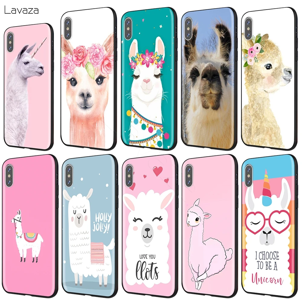 

Lavaza Lama Llama Alpacas Animal Case for iPhone XS Max XR X 8 7 6 6S Plus 5 5s se