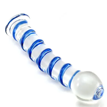 Anal toy crystal glass dildo butt plug anal masturbation G point massage, Sex Products, Sex toys for women men gay 1