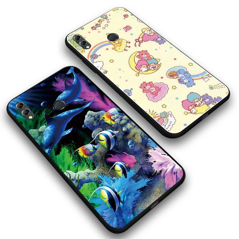 

Flower For HUAWEI Honor 8X Multi graph Silicone soft phone case back cover For Honor 8X fruit For Honor 8X TPU Phone case
