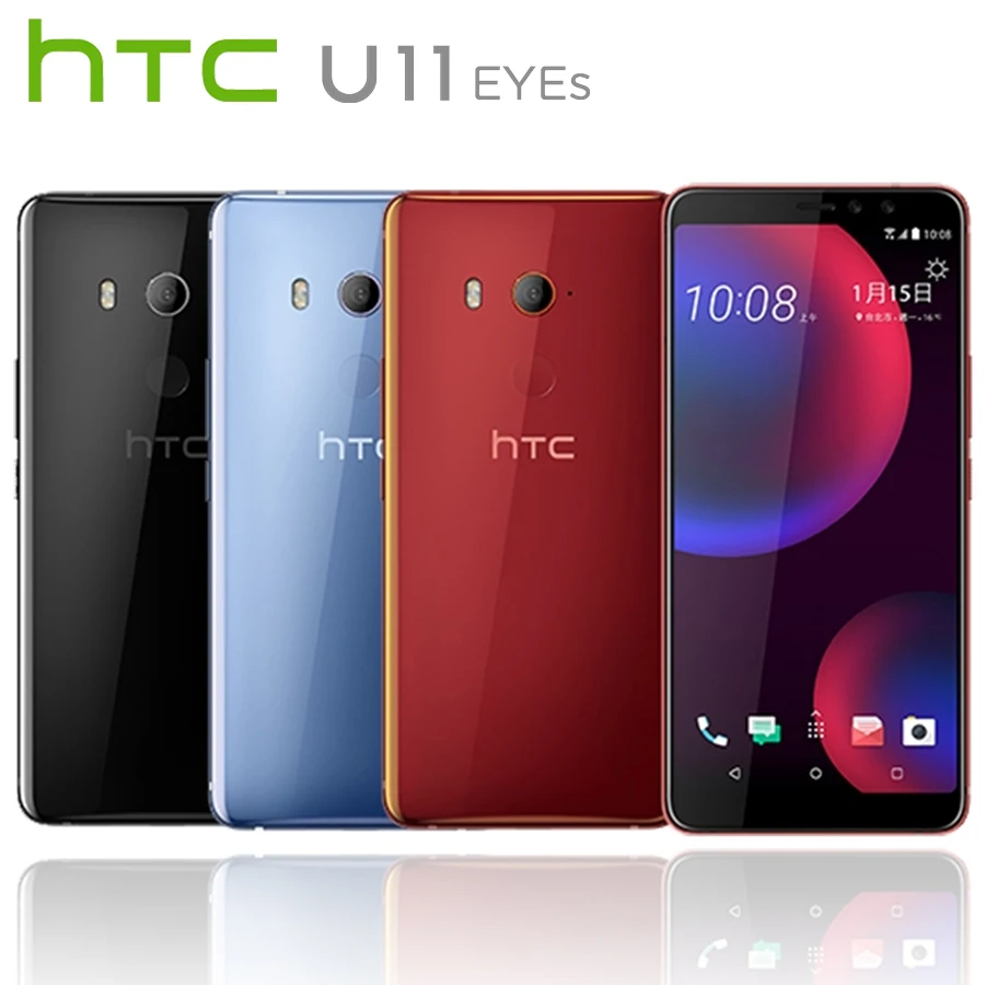 Мобильный телефон HTC U11 EYEs 4G LTE 6 0 дюйма 1080x2160p 4 Гб ОЗУ 64 ПЗУ две SIM-карты