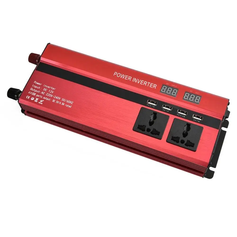 

Vehemo 1200W Peak Solar Power Inverter Vehicle Auto Inverter Transformer Car Inverter for Solar Inverter Charger Outdoor
