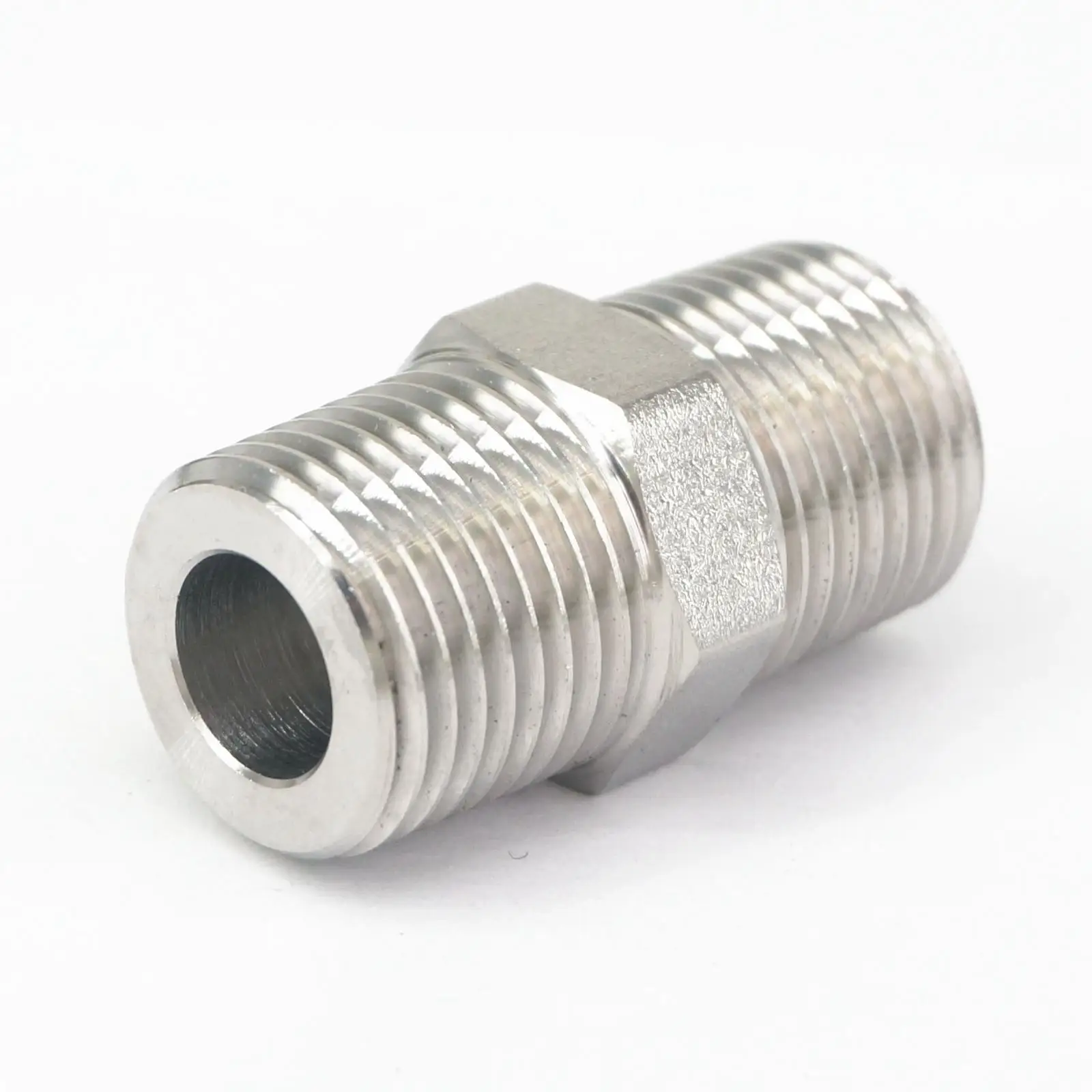 LTWFITTING Pipa Hex Tapón De Cabeza De 3/8 Pulgadas Macho BSPT Conector De Acero Inoxidable 316 De Manguera Petróleo Gas (paquete De 25