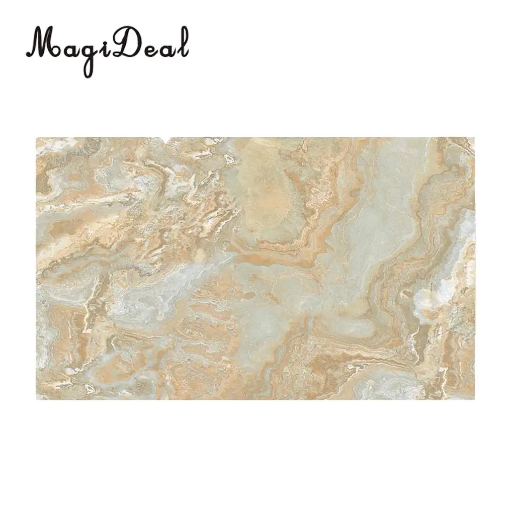 MagiDeal Home Decor Self-adhesive Cobblestones Murals Bathroom Kitchen Floor Stickers Wall Decals