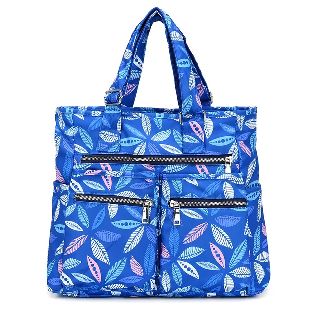 Casual Women Travel Top- handle Bag Nylon Trip Shoulder Bag Solid Mummy Waterproof Handbag Portable Big Tote purse pic5