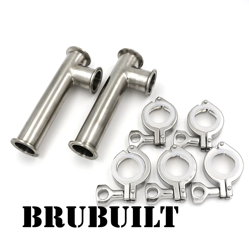 

1.5"Tri Clamp RIMS Tube, 304 Stainless Steel, Sanitary Fittings Electric brewing Hardware, Homebrew Equipment