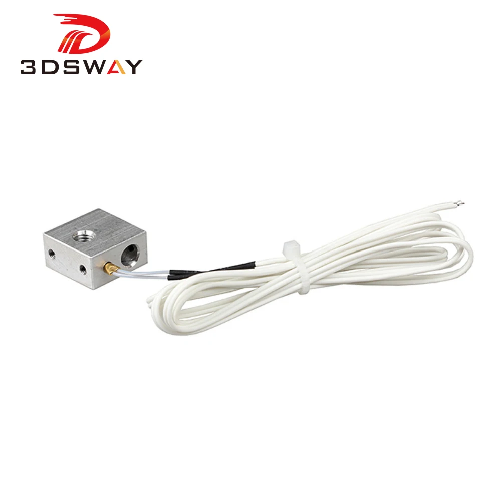 3DSWAY 3D Printer Heating Block Kit Aluminum Block with Copper Sleeve