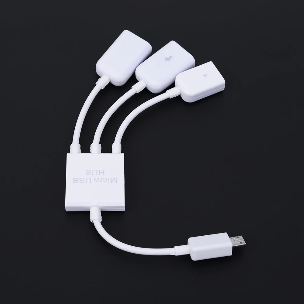3 в 1 Micro USB OTG конвертер кабель папа мама концентратор переходник разветвитель для