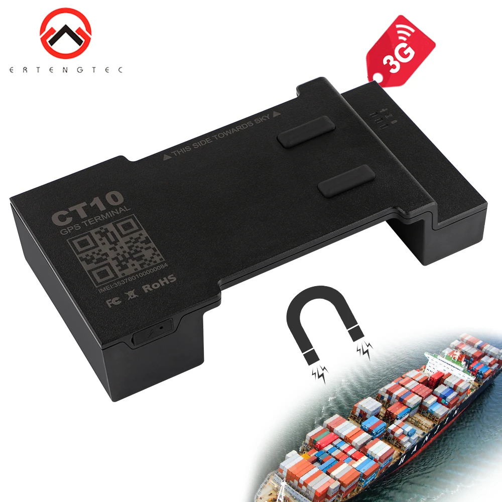 

3G GPS Tracker Car 30 Days Standby Magnet IP66 Waterproof Gps Locator CT10 Container Asset Gps Mount Setting PK TK905 Door Alarm