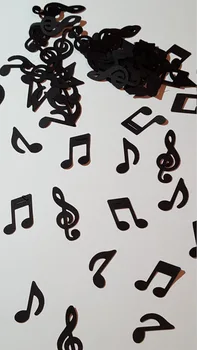 

Black Music Notes Confetti, Table Confetti, Die Cut, Party, Table Scatter, karaoke Party Table decor scrapbook Confettis