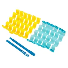 Pro Magic Soft Hair Curler Roller Curl DIY Salon Hair Styling Too l25cm of 12 x Waves Roll +1 Hair Pulling Stick Pro Magic Soft Hair Curler Roller Curl DIY Salon Hair Styling Too l25cm of 12 x Waves Roll +1 Hair Pulling Stick