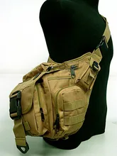 Utilidad Impermeable Hombro Mochila Táctica Punto Verde del ejército Bolsa de Viaje de Camping Al Aire Libre