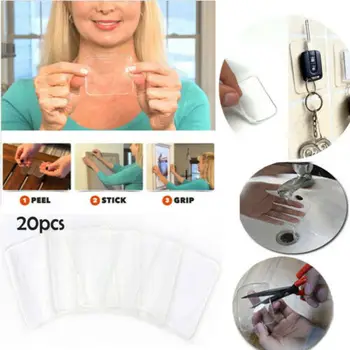 

20 Pcs Super Sticky Gripping Pad Clear Anti Slip Pads Super Easy Gripping Pad US