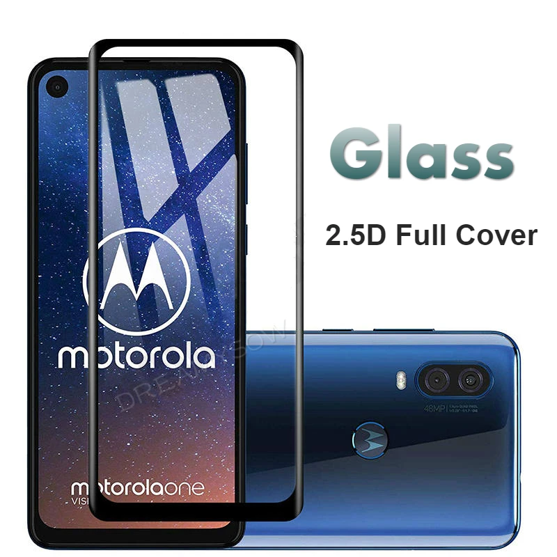 Полное покрытие из закаленного стекла для Motorola Moto One vision пленка 9H Защита экрана для MOTO G7 power P30 note G6 Z3 play Z2force X4