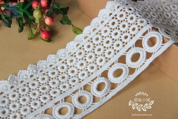 

Elegant lace Beautiful Lace Ribbon 3Yard/ Lot 100% Cotton DIY Handmade Clothes Accessories Lace Trim 9 cm Width Lace Patchwork