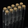 10 Pcs 20ml 22*80mm Empty Tiny Small Clear Cork Message Glass Bottles Vials DropShip 1