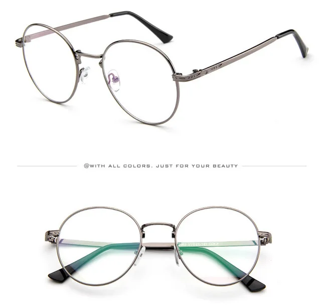 Брендовые Модные женские поддельные компьютерные очки, Анти-усталость и анти-излучение, мужские очки для чтения, очки ретро - Цвет оправы: grey