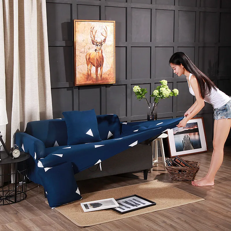 

Slipcovers Universal Sofa Cover Elastic All-inclusive Anti-slip Single-Seat/multi-Seat Sofa Cover. Includes One Pillowcase